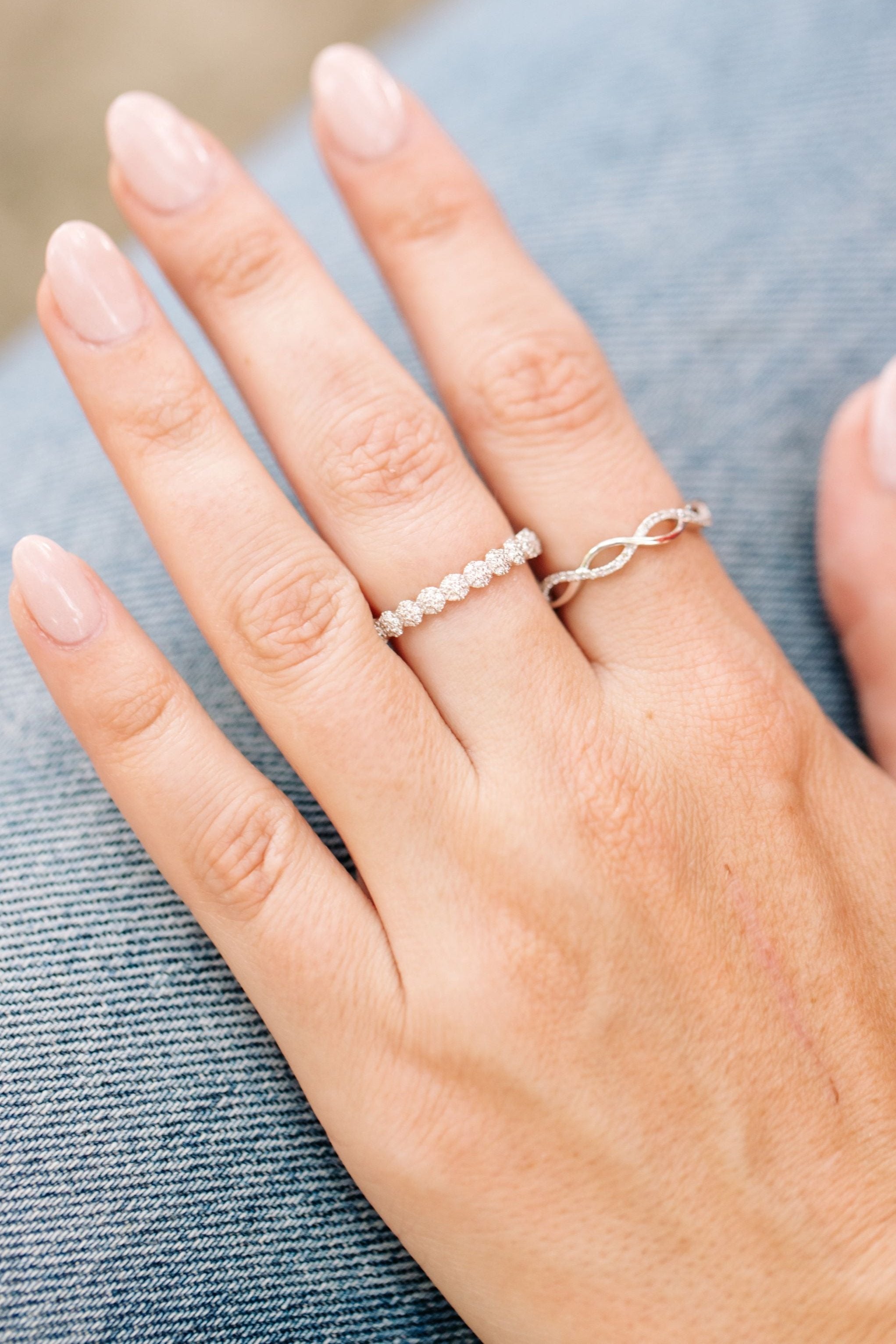 Diamond Woven Ring - 10k White Gold - 0.15ctw