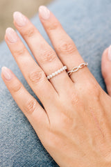 Diamond Woven Ring - 10k White Gold - 0.15ctw