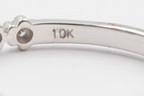 Diamond Star Half Eternity Band - 10k White Gold - 0.06ctw