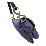 Christian Dior Saddle Bag- Navy Satin