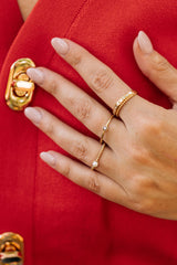 Akoya Pearl Stackable Ring - 14k gold