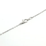 Diamond Cross Pendant Necklace - 14k White Gold - 0.51ctw
