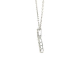 Diamond Cross Pendant Necklace - 14k White Gold - 0.51ctw