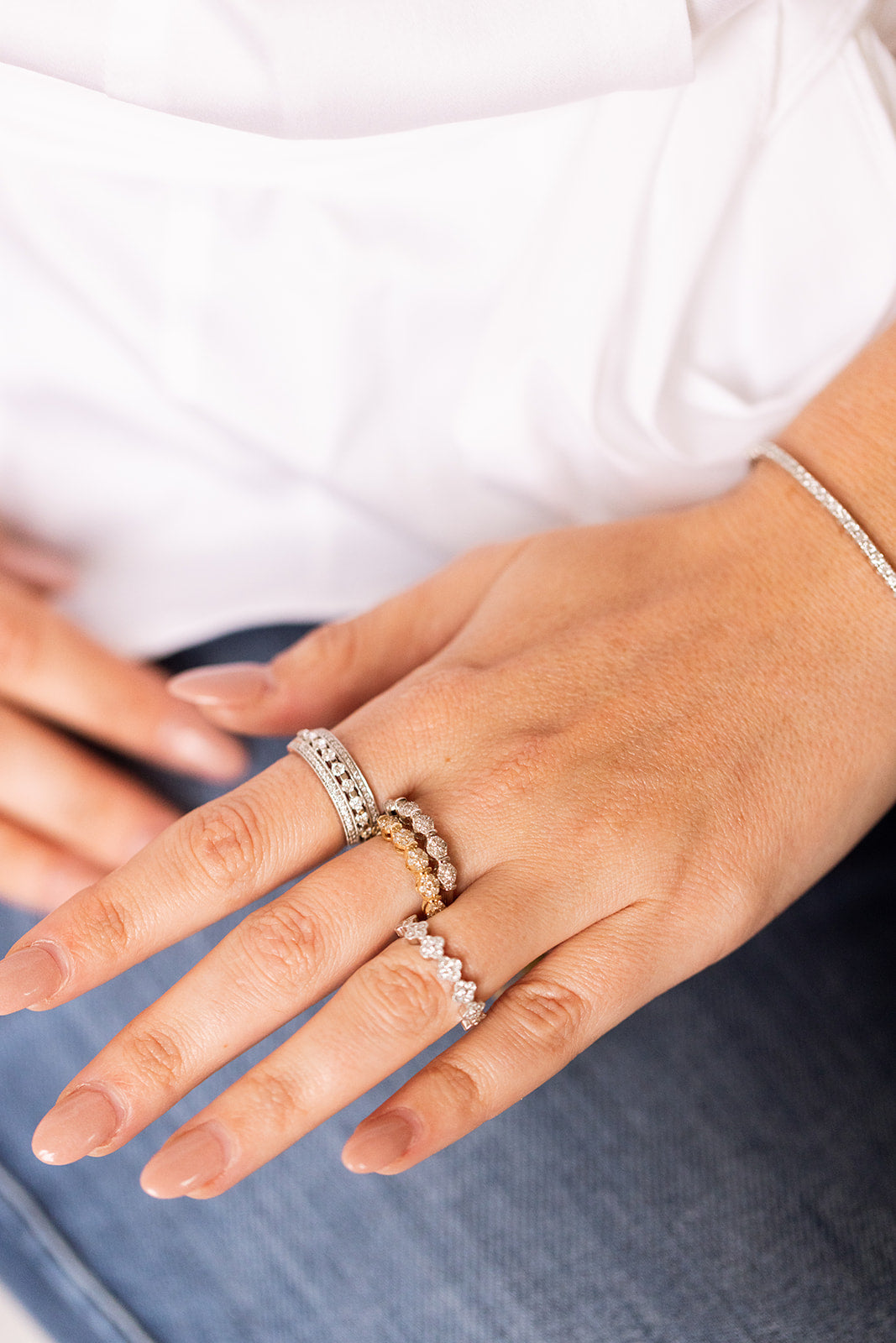 Diamond Cluster Ring