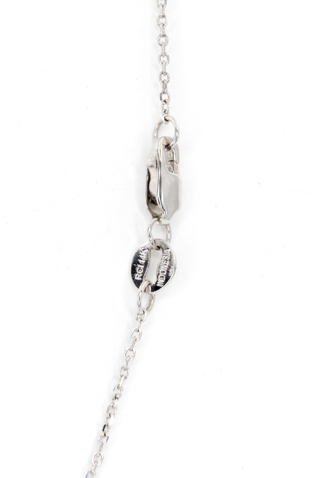 Baguette Diamond Bar Necklace - 14k White Gold - 0.50ctw