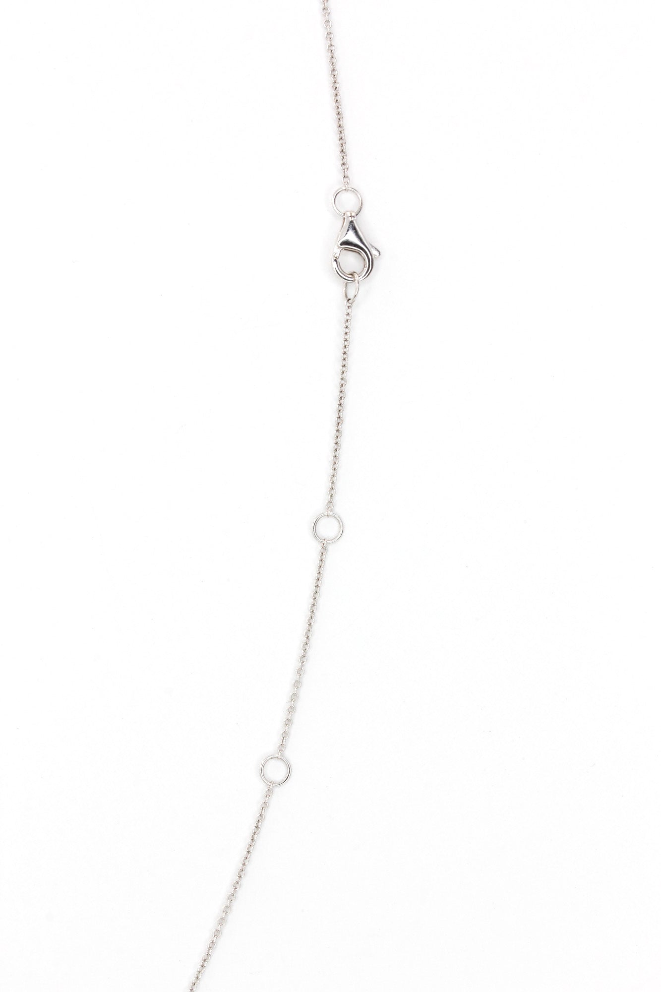 Baguette Diamond Drop Necklace - 14k White Gold - 0.22ctw