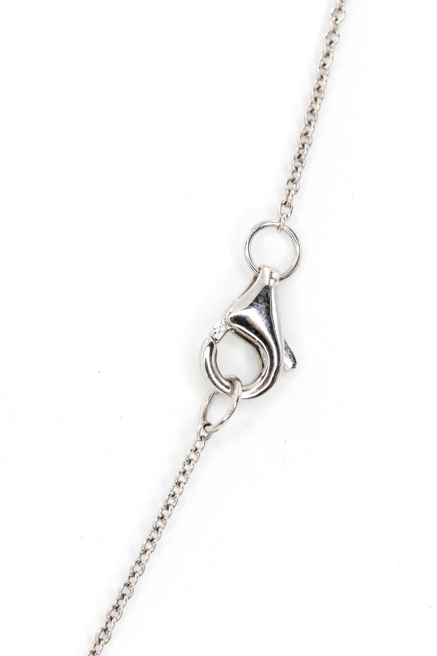 Baguette Diamond Drop Necklace - 14k White Gold - 0.22ctw