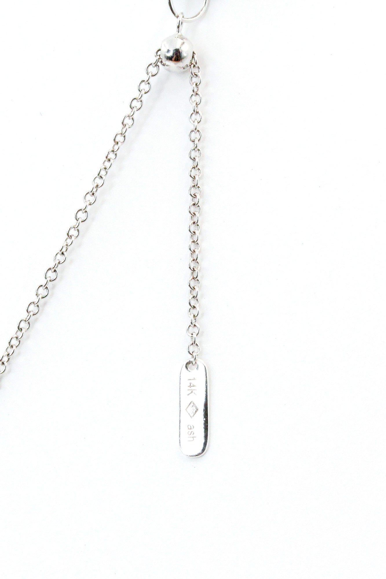 Bezel Diamond Cluster Drop Necklace - 14k Yellow Gold - 0.24ctw