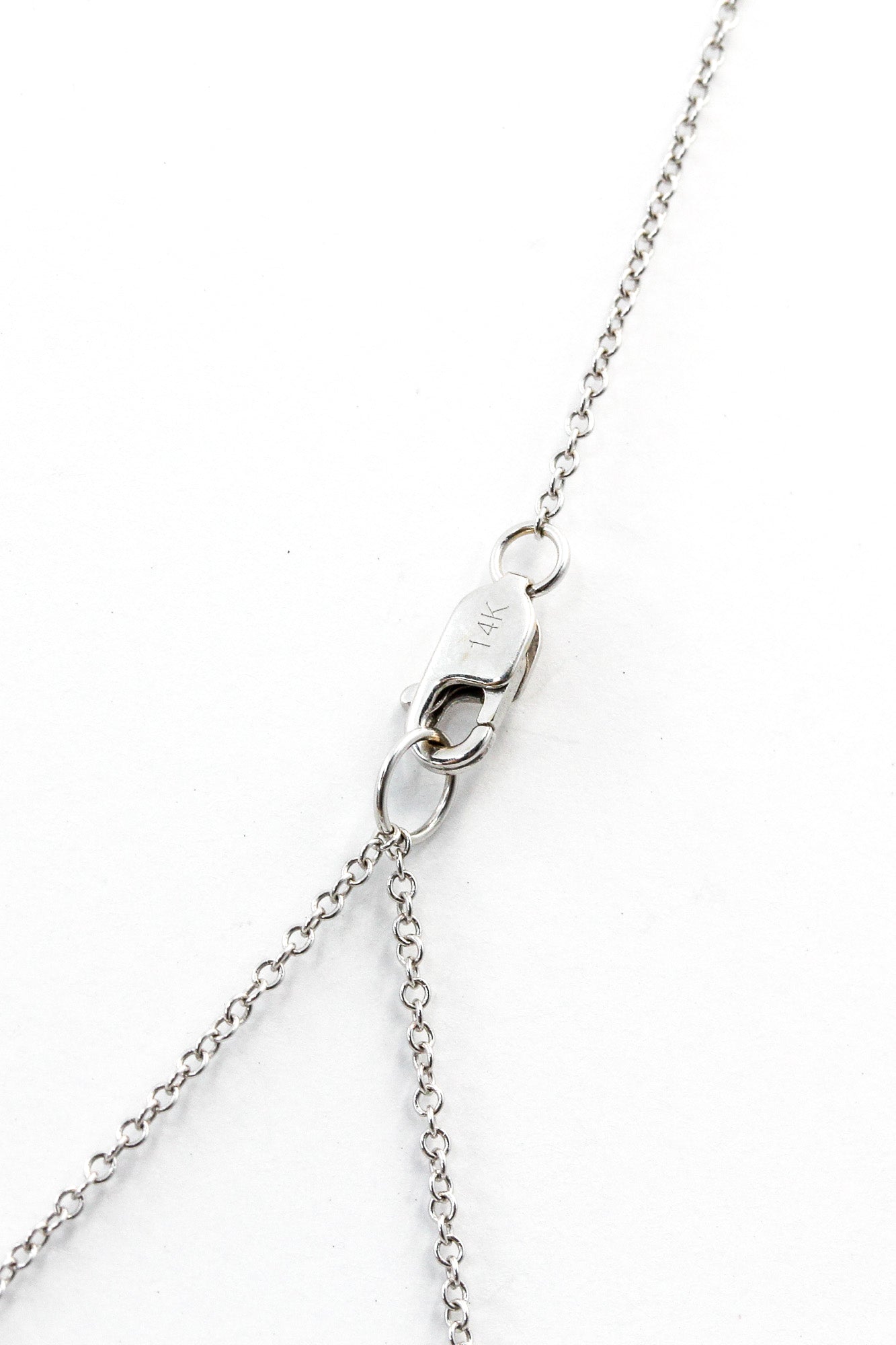 Blue Topaz and Diamond Necklace - 14k White Gold - 3.64ctw