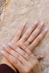 Diamond Double T Ring - 14k Rose Gold - 0.24ctw