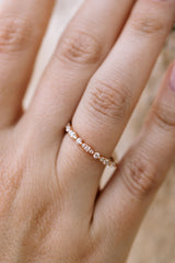 Diamond Half Eternity Band - 14k Rose Gold - 0.62ctw