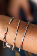 Diamond Flex Bangle Bracelet - 14k White Gold - 0.60ctw