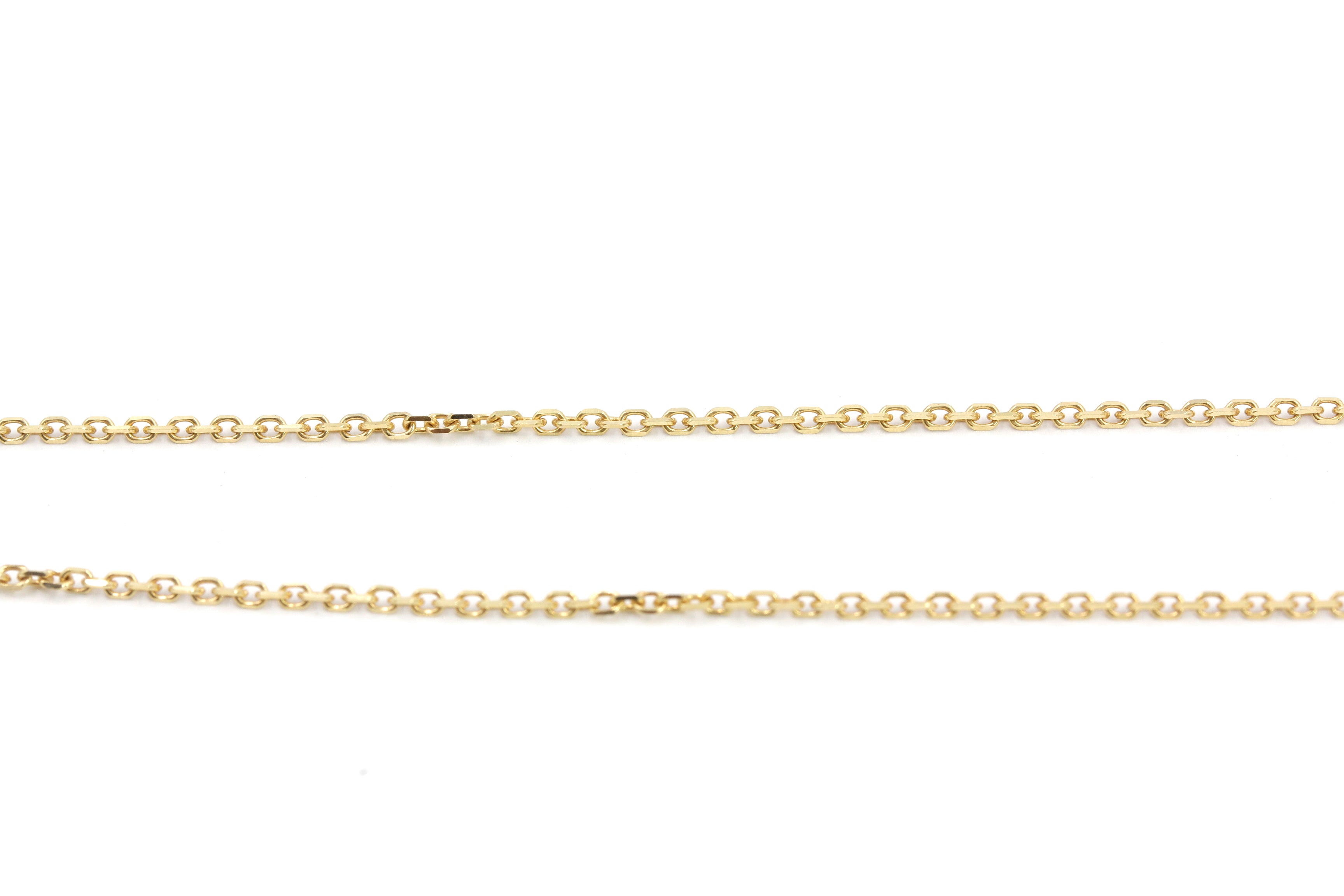 Cable Chain Necklace - 14k Yellow Gold - 1.2 mm