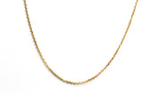 Cable Chain Necklace - 14k Yellow Gold - 1.2 mm