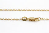 Cable Chain Necklace - 14k Yellow Gold - 1.2 mm