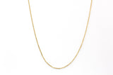Cable Chain Necklace - 14k Yellow Gold - 1.2 mm
