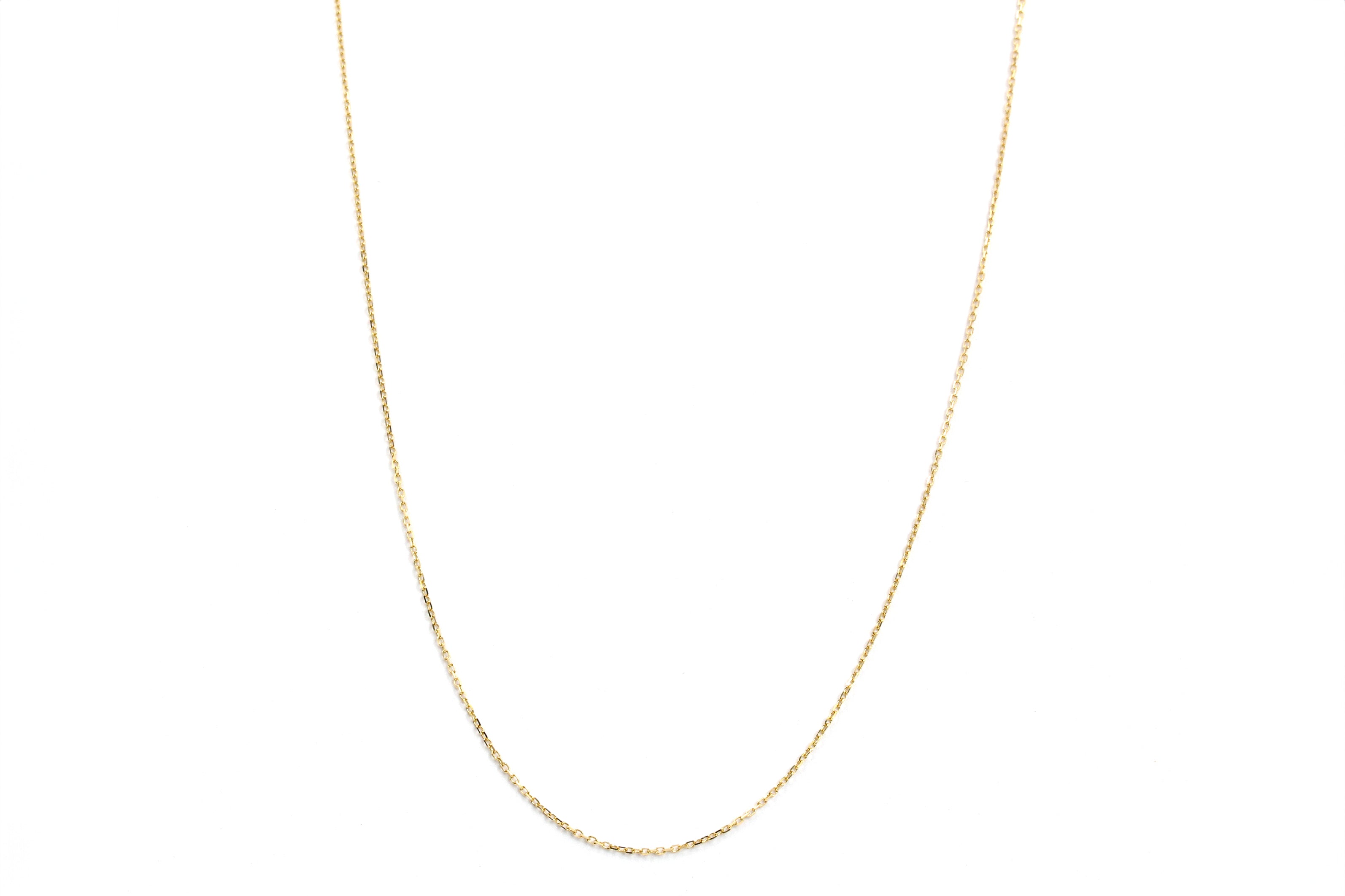 Cable Chain 14k Gold Necklace - 18 inch