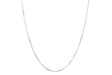 Cable Chain Necklace - 14k White Gold - 16 inch