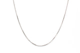 Cable Chain Necklace - 14k White Gold - 16 inch
