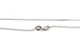 Cable Chain Necklace - 14k White Gold - 16 inch