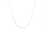 Cable Chain Necklace - 14k White Gold - 18 inch