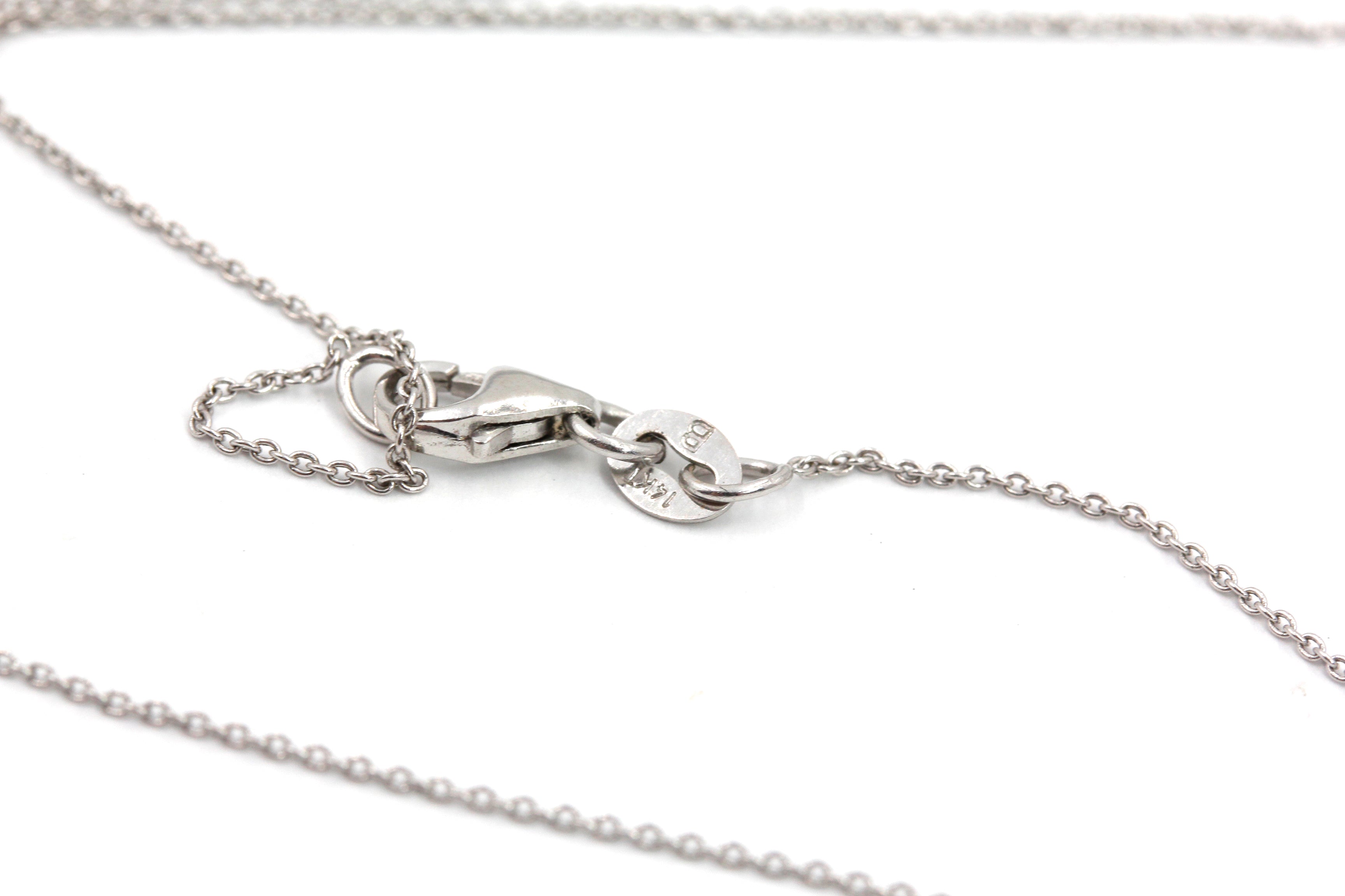 Cable Chain Necklace - 14k White Gold - 18 inch