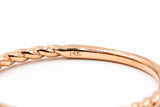 Dainty Baguette Open Ring - 14k Rose Gold - 0.08ctw