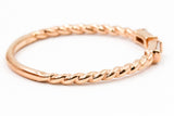 Dainty Baguette Open Ring - 14k Rose Gold - 0.08ctw