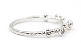 Dainty Bezel Diamond Fashion Ring - 14k White Gold - 0.30ctw