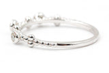 Dainty Bezel Diamond Fashion Ring - 14k White Gold - 0.30ctw