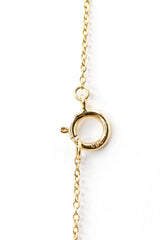 Dainty Bezel Set Diamond Necklace - 14k White Gold - 0.12ctw