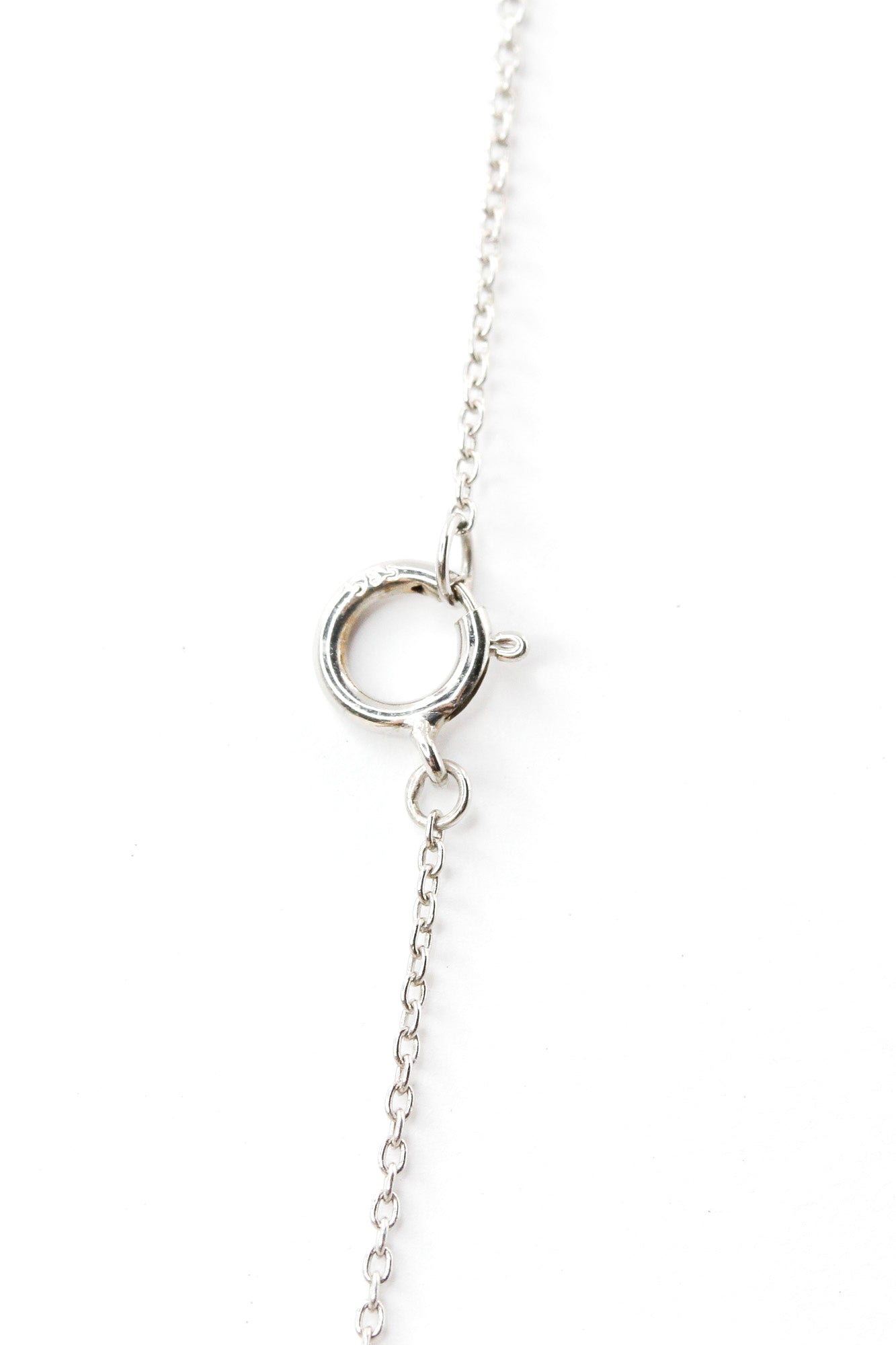 Dainty Bezel Set Diamond Necklace - 14k White Gold - 0.15ctw