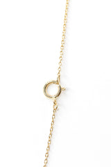 Dainty Bezel Set Diamond Necklace - 14k White Gold - 0.17ctw