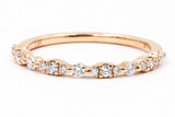 Dainty Diamond Band Ring - 14k Rose Gold - 0.25ctw