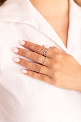 Dainty Diamond Band Ring - 14k Rose Gold - 0.25ctw