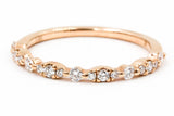 Dainty Diamond Band Ring - 14k Rose Gold - 0.25ctw
