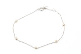 Dainty Diamond Bezel Bracelet - 14k Two Tone Gold - 0.11ctw