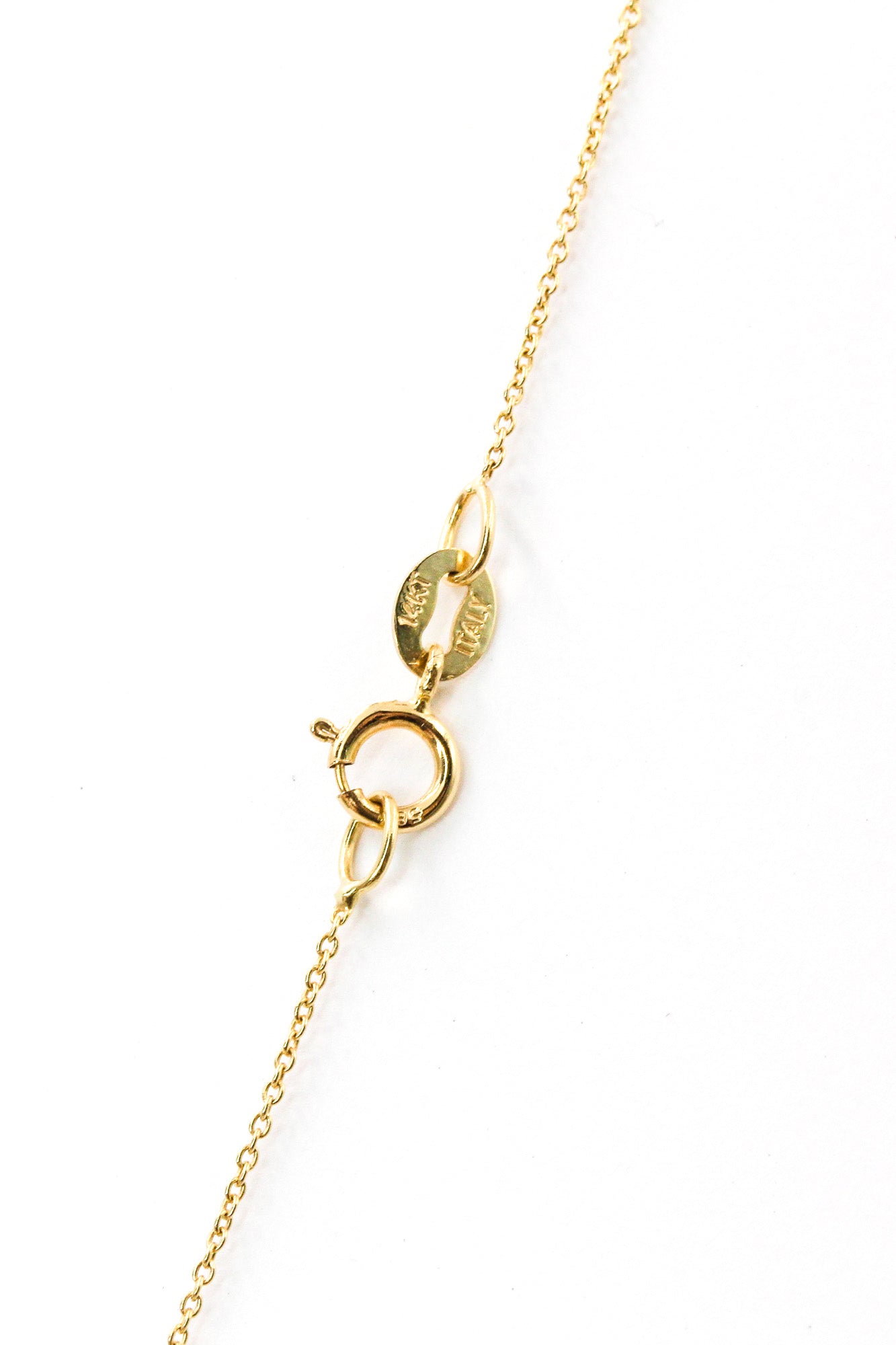 Dainty Diamond Bezel Set Station Necklace - 14k White Gold - 0.27ctw