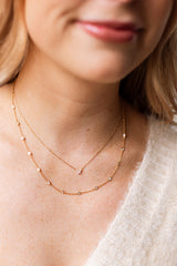 Dainty Diamond Butterfly Necklace - 14k Yellow Gold - 0.06ctw