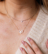 Dainty Diamond Butterfly Necklace - 14k White Gold - 0.06ctw