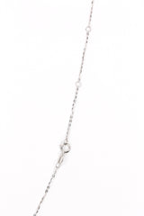 Dainty Diamond Butterfly Necklace - 14k White Gold - 0.06ctw