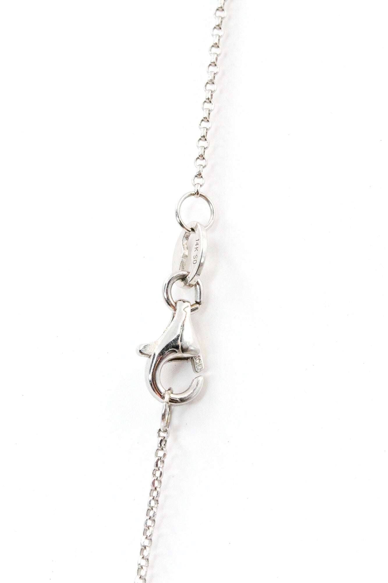 Dainty Diamond Chain - 14k White Gold and Yellow Gold - 0.02ctw