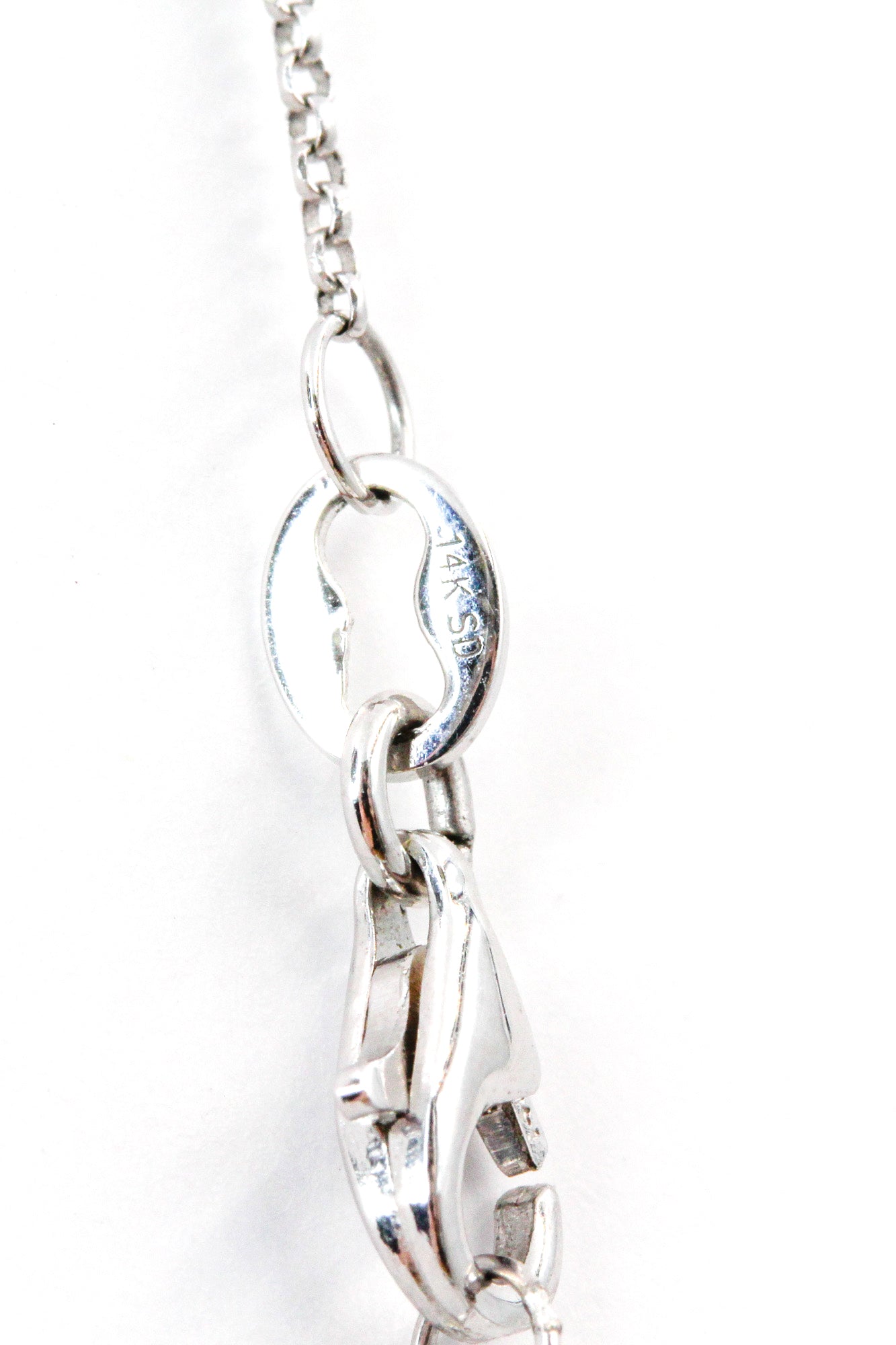 Dainty Diamond Chain - 14k White Gold and Yellow Gold - 0.02ctw