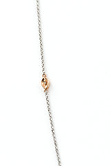 Dainty Diamond Chain - 14k White Gold and Yellow Gold - 0.02ctw