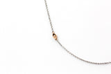 Dainty Diamond Chain - 14k White Gold and Yellow Gold - 0.02ctw