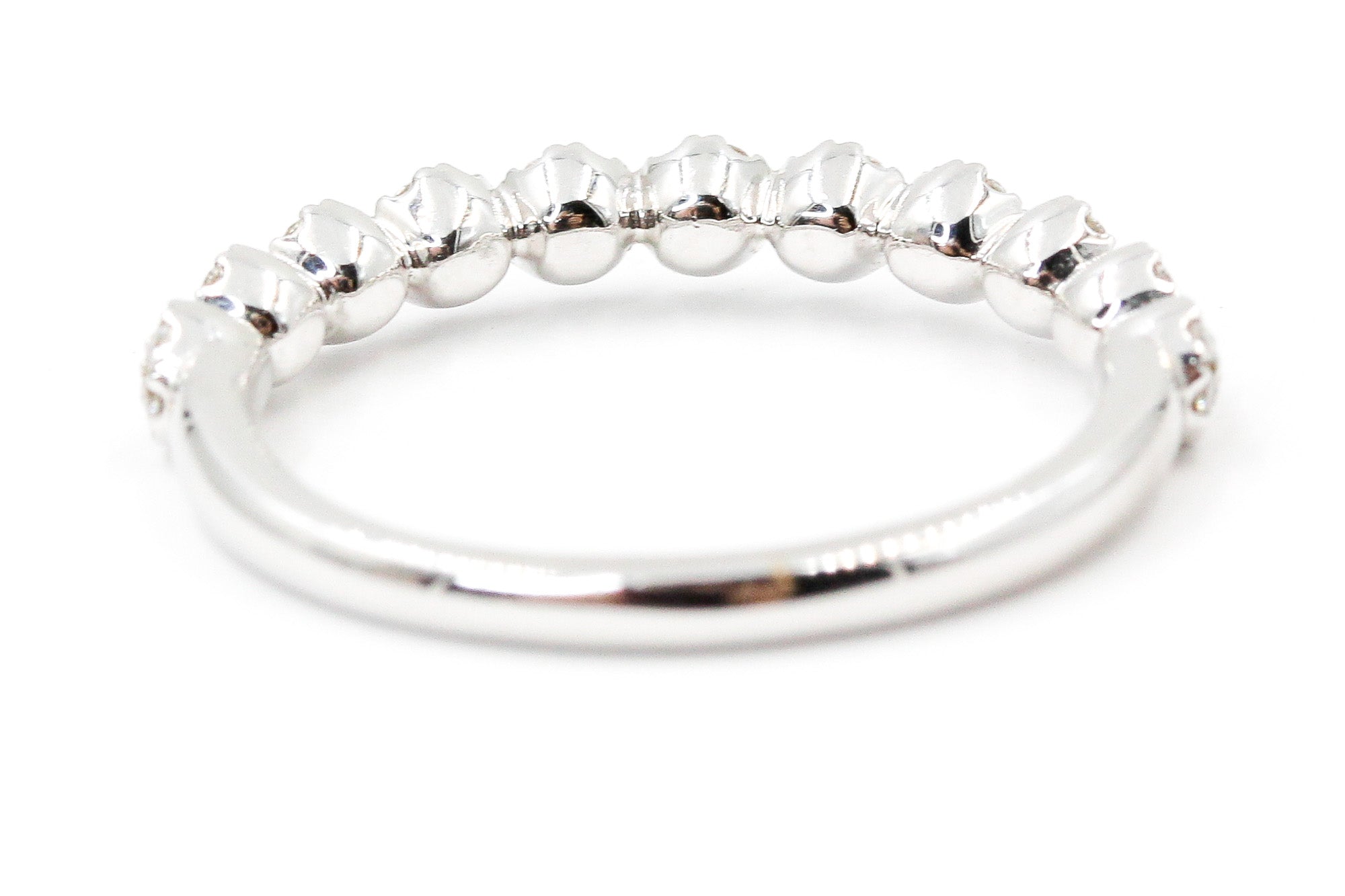 Dainty Diamond Cluster Ring - 14k White Gold - 0.25ctw