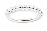 Dainty Diamond Cluster Ring - 14k White Gold - 0.25ctw