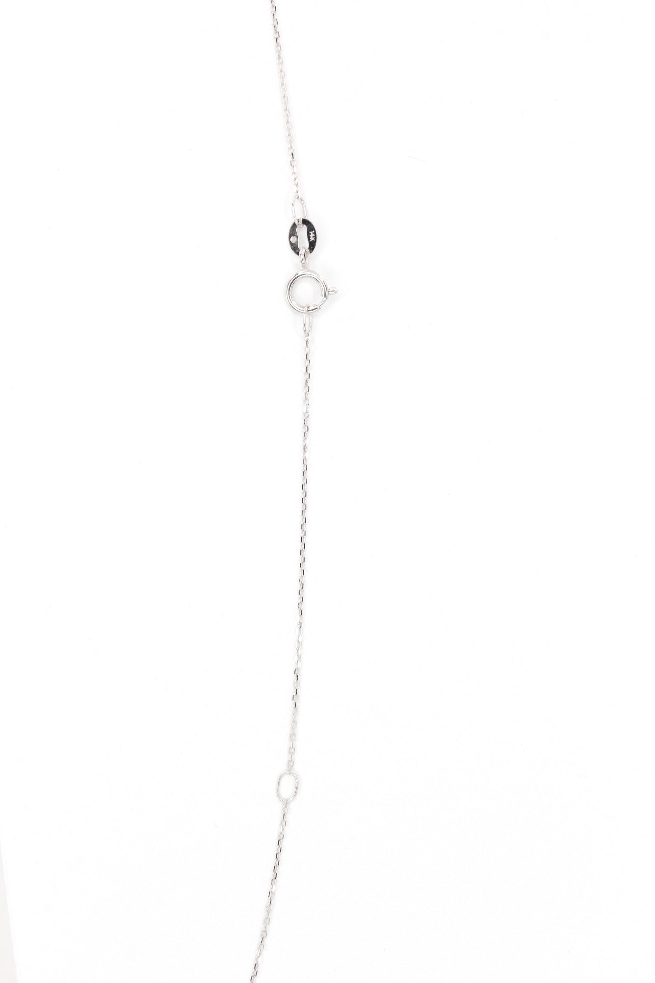 Dainty Diamond Cross Necklace - 14k White Gold - 0.04ctw