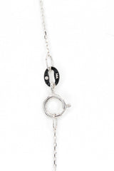 Dainty Diamond Cross Necklace - 14k White Gold - 0.04ctw