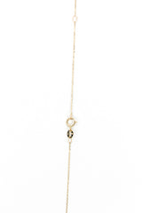 Dainty Diamond Cross Necklace - 14k Yellow Gold - 0.04ctw